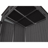 Modernist 6x5-ft Peppercorn/Black Storage Shed O9E4 - product image 7