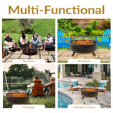 Décor Steel Cosmic Fire Pit, Extra-Large, 42-in B6T8 - product image 4