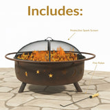 Décor Steel Cosmic Fire Pit, Extra-Large, 42-in B6T8 - product image 8