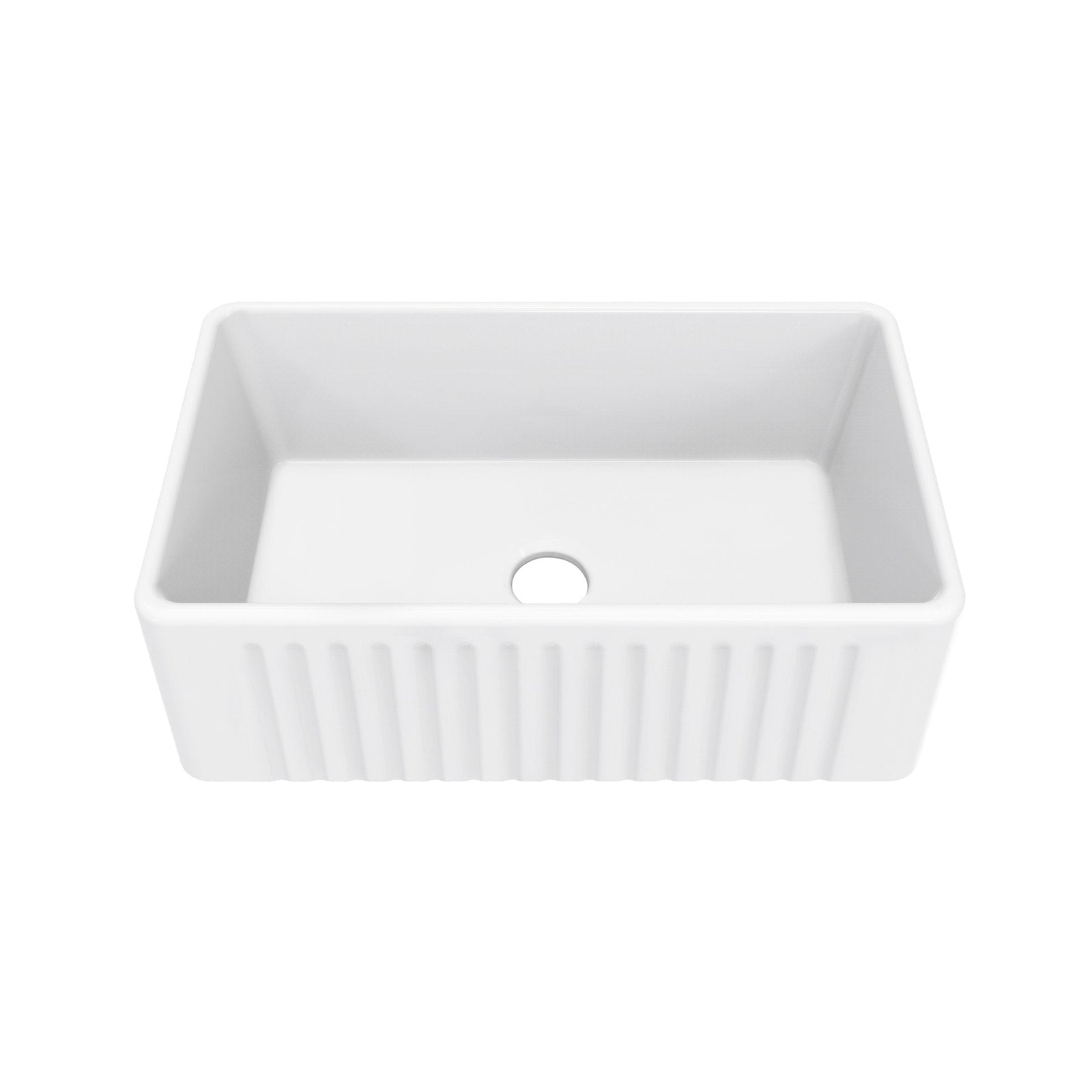 Delice Ceramic Farmhouse Kitchen Sink with Apron, 30-in x 18-in A2G1 - product image 1