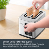 2-Slice Stainless Steel Digital Toaster, Extra wide slots, 7 Browning levels D7U9 - product image 7