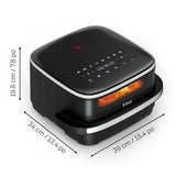 Easy Fry XL Surface Air Fryer, 10-in-1, Large Air Fryer, Super-Sized Cooking Surface, Compact Format, 4L / 4.2Qt, Black N8K9 - product image 8