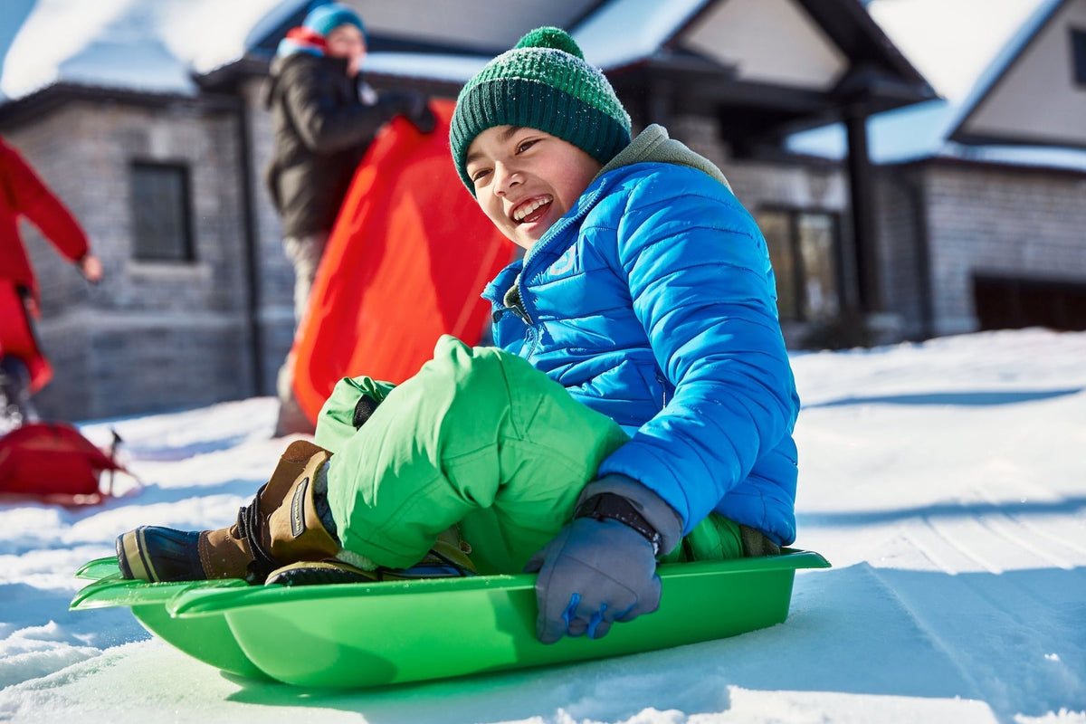 Dinosaur Paw Kids' 1-Person Plastic Winter Snow Sled/Toboggan with Tow Rope B8A8 - product image 8