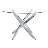 Me Home Star Glass Round Dining Table J5H1 - product image 1