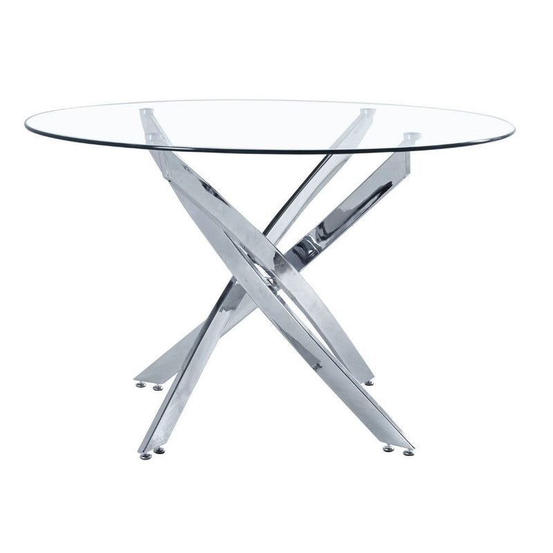 Me Home Star Glass Round Dining Table J5H1