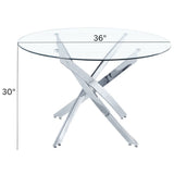 Me Home Star Glass Round Dining Table J5H1 - product image 5