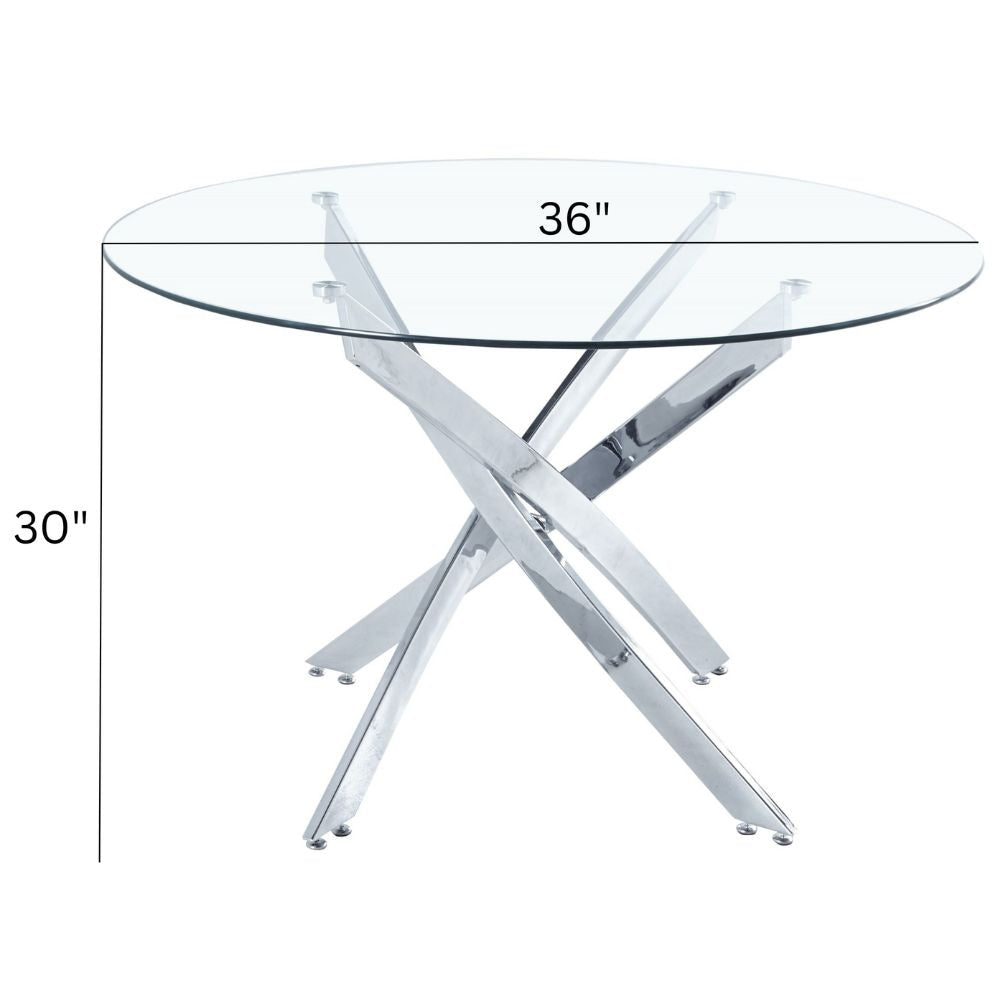 Me Home Star Glass Round Dining Table J5H1 - product image 5