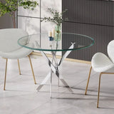 Me Home Star Glass Round Dining Table J5H1 - product image 6