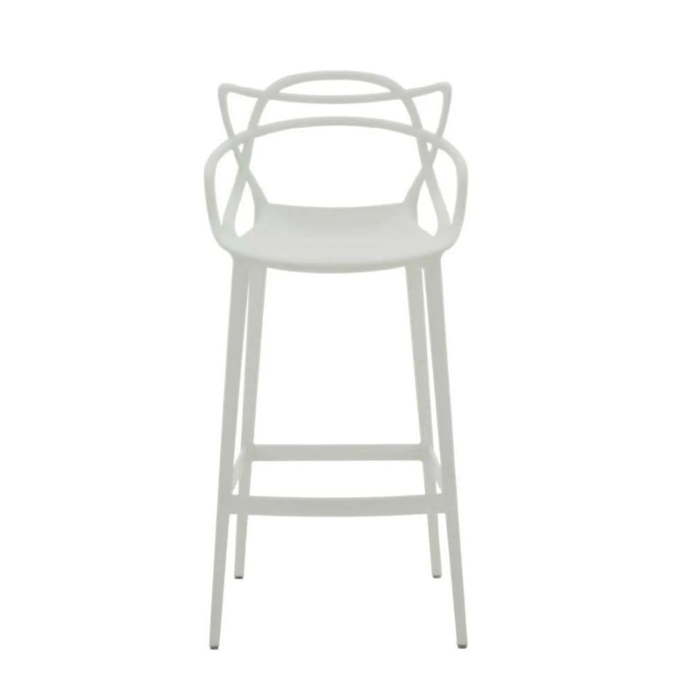 Me Home White Molded Polypropylene Keeper Stool M1Z3 - product image 1
