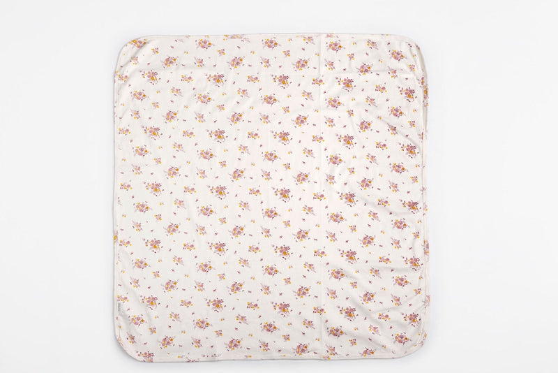 The Elk Baby Flower Print Premium Organic Cotton Blanket A9B4