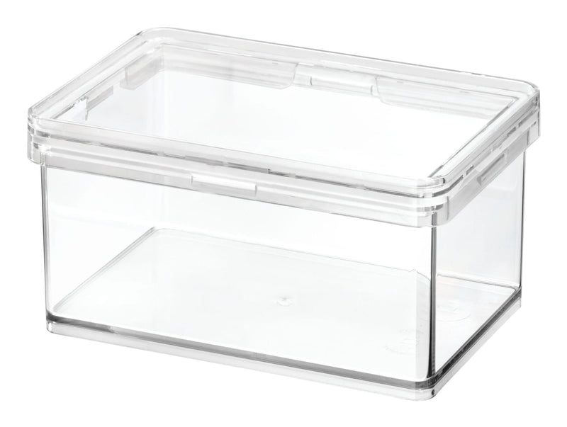 The Home Edit by iDESIGN Clear Stackable Small Canister with Air Tight Lid, 0.47-L L2W9