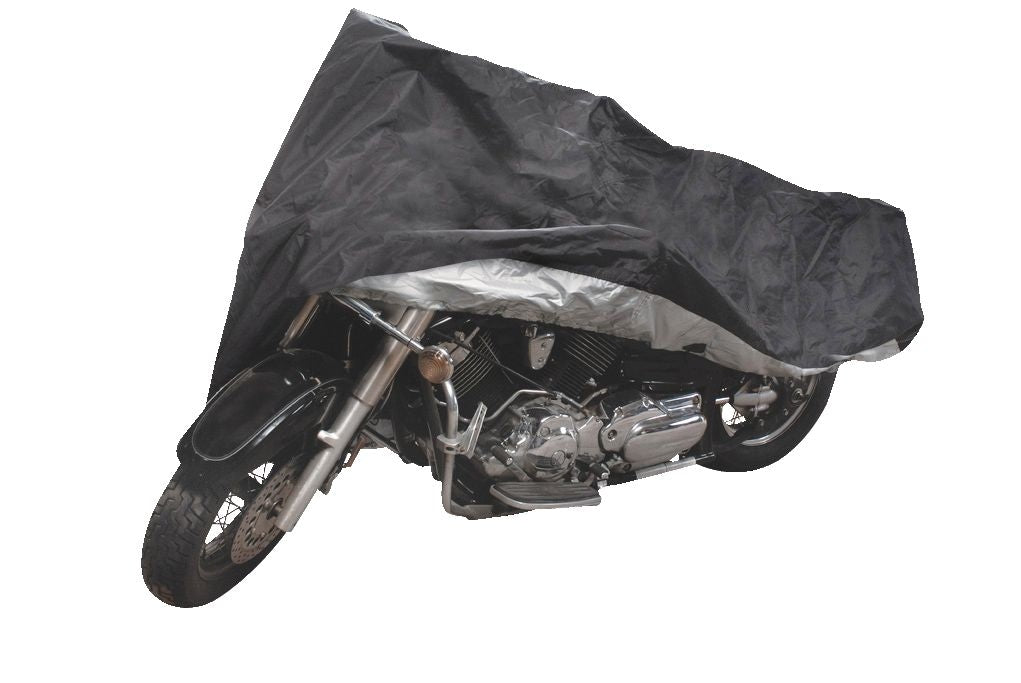 Premium Polyester Motorcycle Cover, Black, Medium X3H6 - product image 1