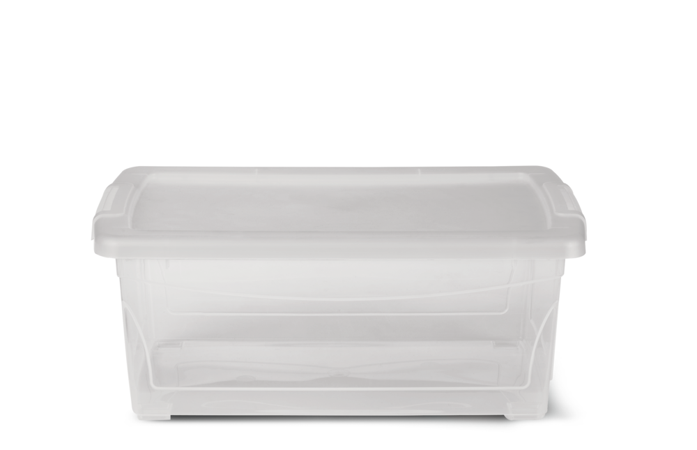 type A Clarity Transparent Storage Box with Lid, 15-L E8U8 - product image 1