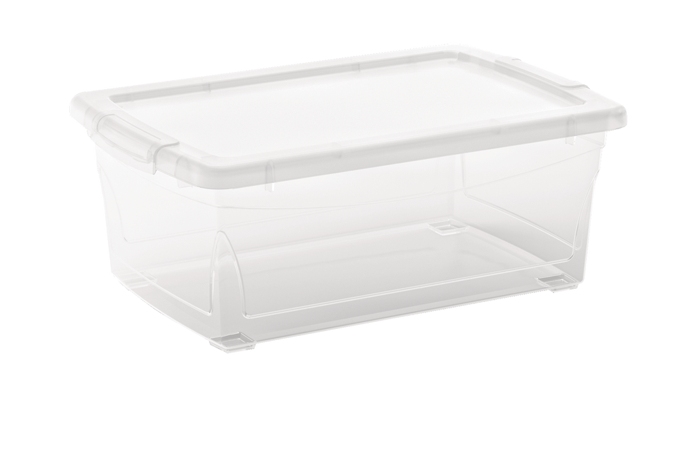 type A Clarity Transparent Storage Box with Lid, 15-L E8U8 - product image 3