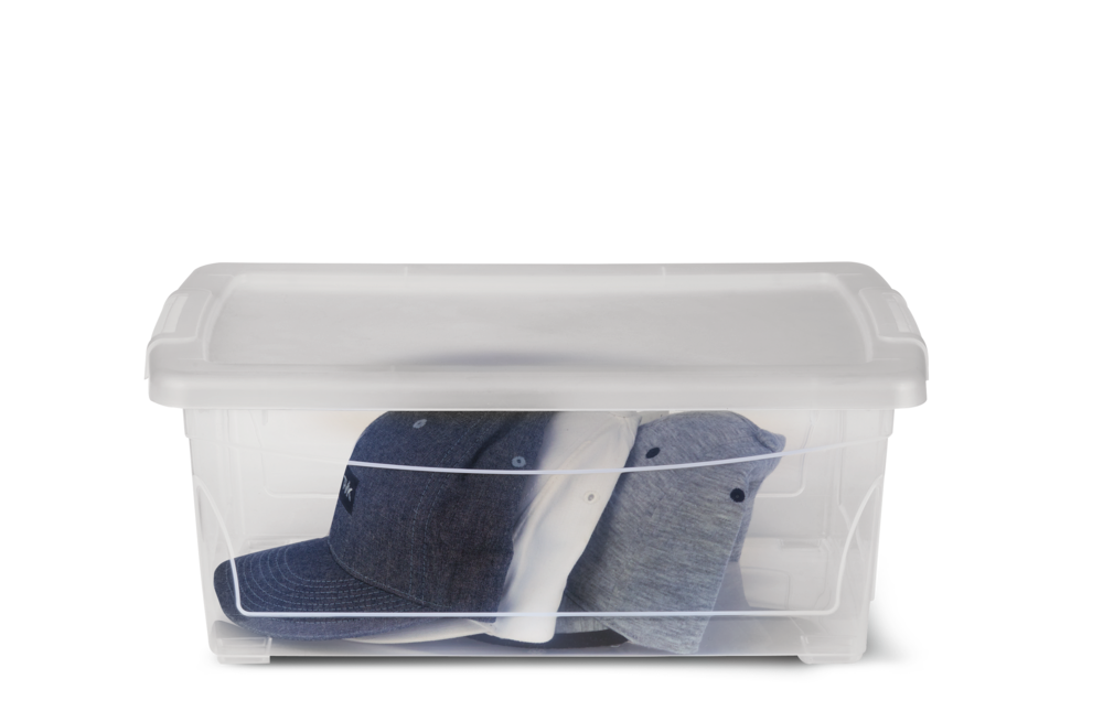 type A Clarity Transparent Storage Box with Lid, 15-L E8U8 - product image 4