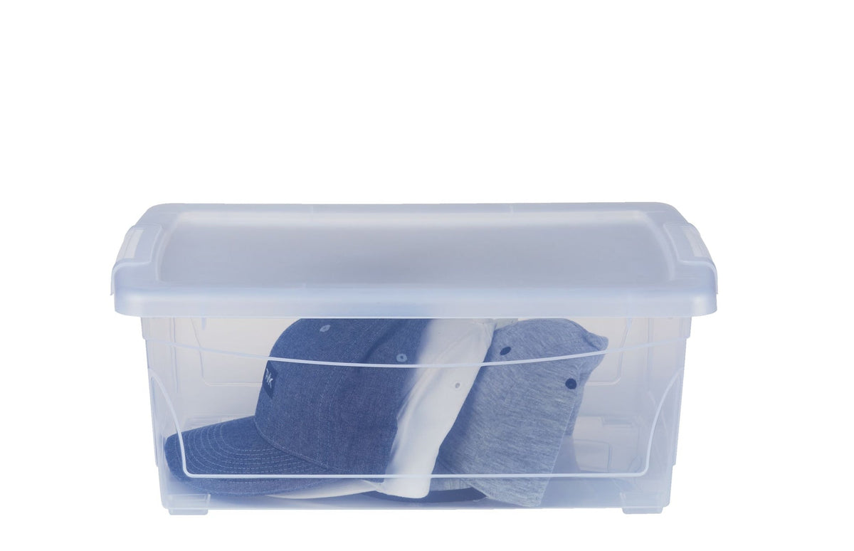 type A Clarity Transparent Storage Box with Lid, 15-L E8U8 - product image 5