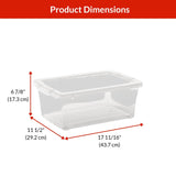 type A Clarity Transparent Storage Box with Lid, 15-L E8U8 - product image 7