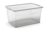 type A Clarity Transparent Storage Box with Lid, 50-L U4Y4 - product image 2
