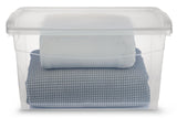 type A Clarity Transparent Storage Box with Lid, 50-L U4Y4 - product image 3
