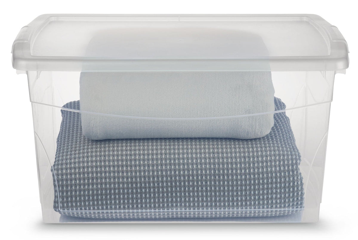 type A Clarity Transparent Storage Box with Lid, 50-L U4Y4 - product image 3