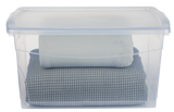 type A Clarity Transparent Storage Box with Lid, 50-L U4Y4 - product image 5