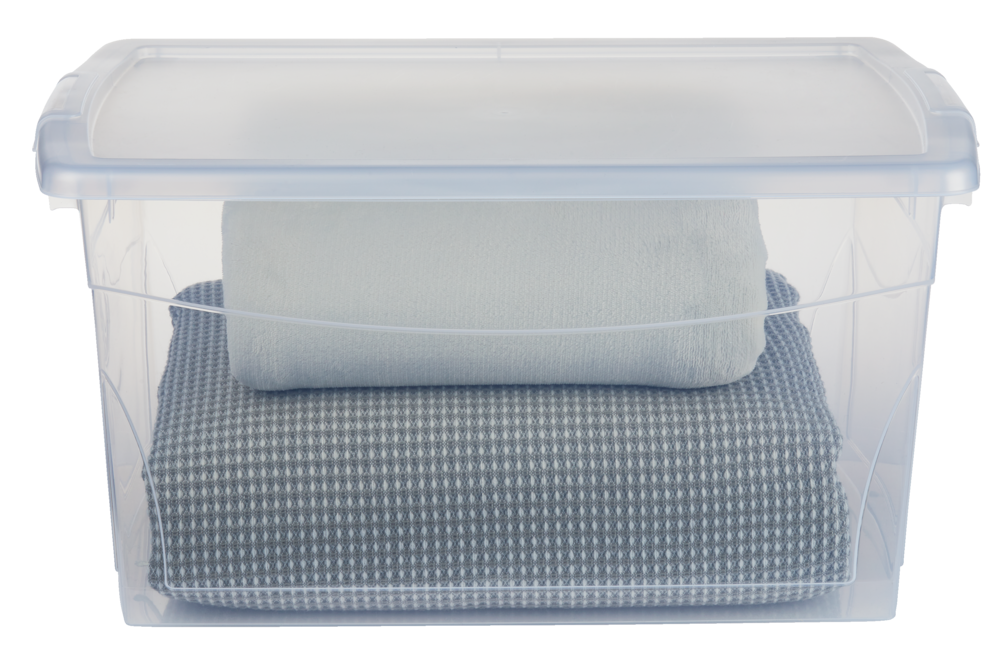 type A Clarity Transparent Storage Box with Lid, 50-L U4Y4 - product image 5