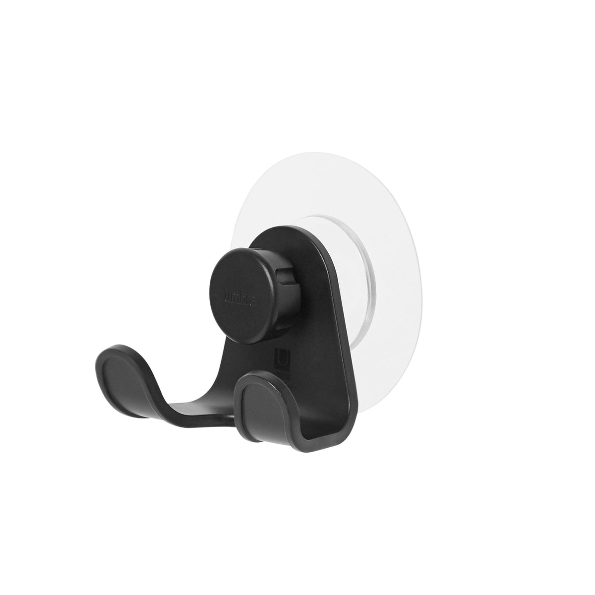 Flex Adhesive Rust-Resistant Double Shower Hook, Black E0X5 - product image 1