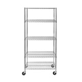 Classics 5-Tier Shelving, 36-in x 24-in x 72-in, Chrome Y5M3 - product image 1