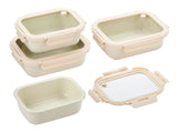 Ceramic Food Containers, Cream, 8-pc D6Z2 - product image 1
