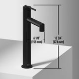 Basilica Gothic ConcretoStone Grey Bathroom Sink/Basin Set with Sterling Faucet and Rectangular Vessel V9L0 - product image 5