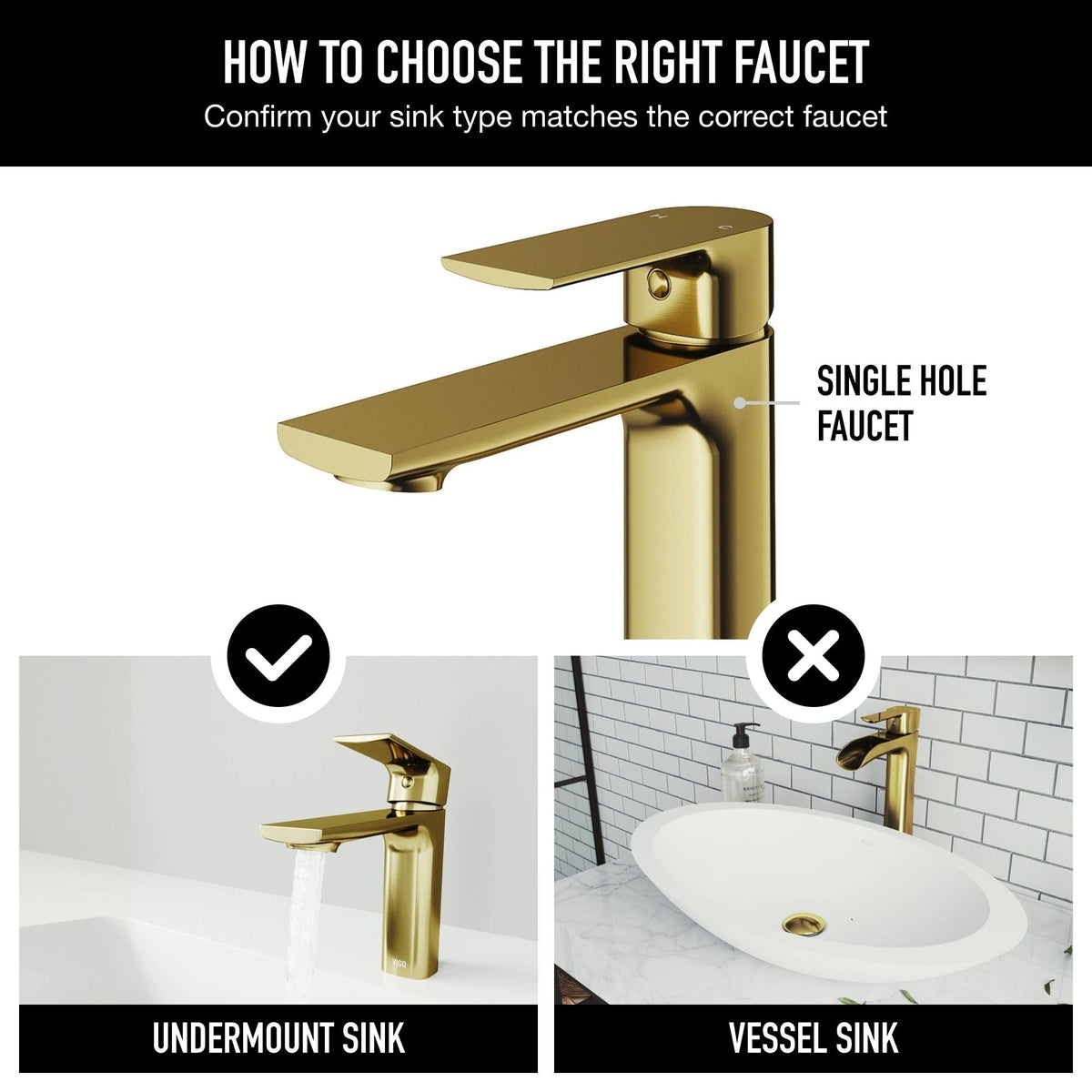 Davidson Single Handle Single Hole Bathroom Sink Faucet, WaterSense Certified, Matte Gold C2O2 - product image 4