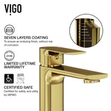 Davidson Single Handle Single Hole Bathroom Sink Faucet, WaterSense Certified, Matte Gold C2O2 - product image 6