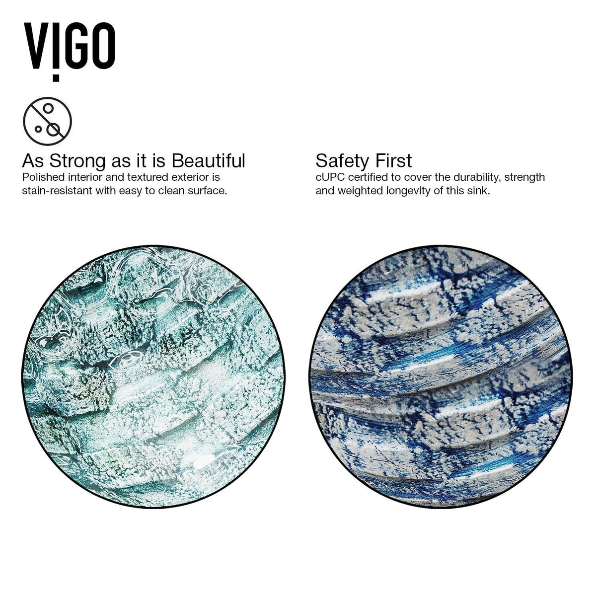 Glass Oceania Blue Bathroom Sink/Basin Set with Linus Faucet and Round Vessel N2R8 - product image 7