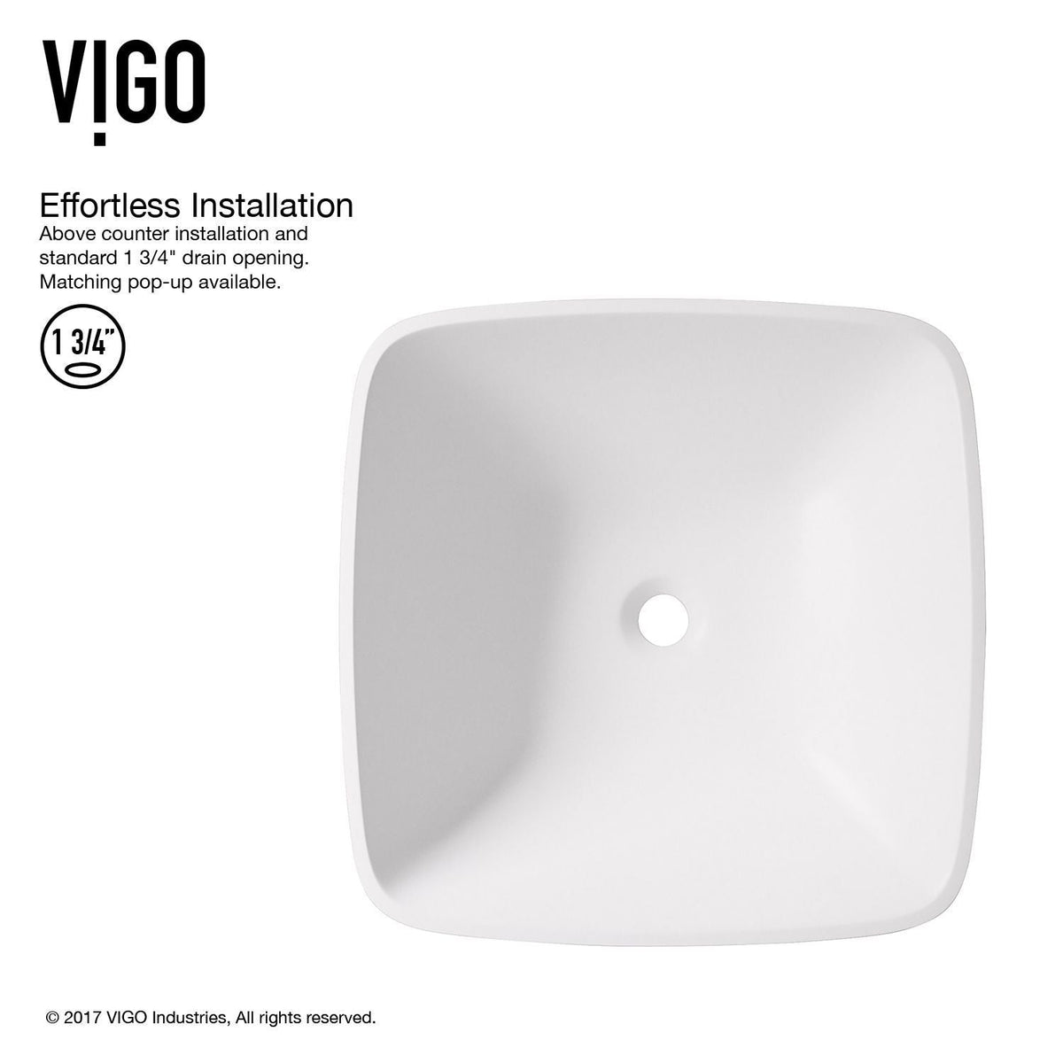 Hyacinth Matte Stone Round Vessel Bathroom Sink/Basin, Handpolished Construction, White A0C8 - product image 3