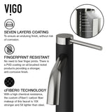 Lexington Single Handle Vessel Sink Bathroom Faucet with cFiber© Body, Brushed Nickel H1N4 - product image 5