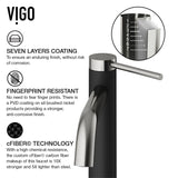 Lexington Single Handle Vessel Sink Bathroom Faucet with cFiber© Body, Brushed Nickel H1N4 - product image 7