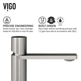 Lorca ConcretoStone Grey Bathroom Sink/Basin Set with Gotham Faucet and Rectangular Vessel G6A7 - product image 8