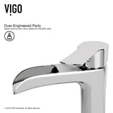 Magnolia MatteStone White Bathroom Sink/Basin Set with Niko Faucet and Rectangular Composite Vessel I6R9 - product image 6