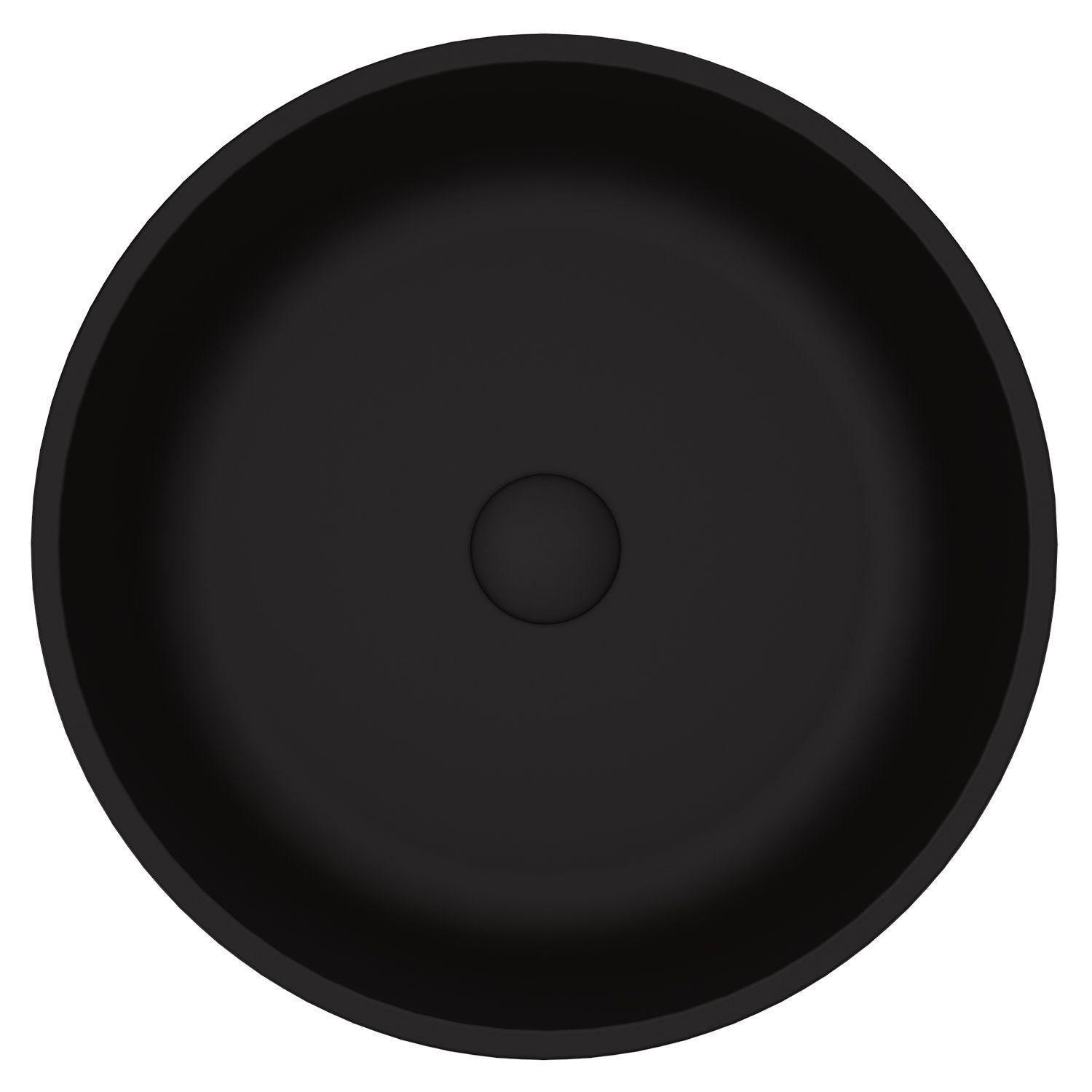 Modus Glass Round Vessel Bathroom Sink/Basin with Rounded Edges & Deep Bowl, Black V4R8 - product image 2