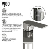 Palazzo Gothic ConcretoStone Grey Bathroom Sink/Basin Set with Niko Faucet and Rectangular Vessel V9R7 - product image 5