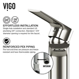Palazzo Gothic ConcretoStone Grey Bathroom Sink/Basin Set with Niko Faucet and Rectangular Vessel V9R7 - product image 8