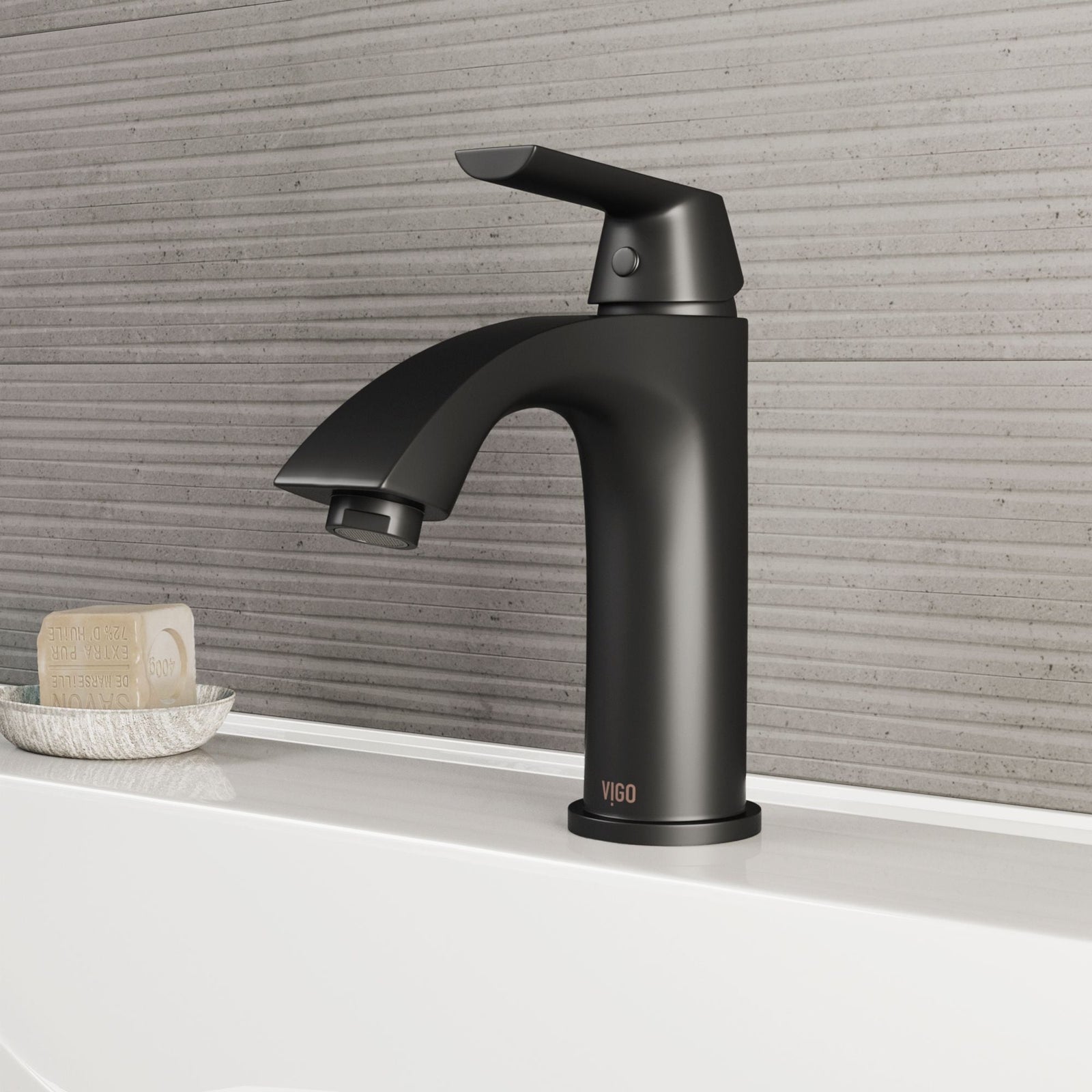 Penela Single Handle Single Hole Bathroom Sink Faucet, Matte Black R0C6 - product image 7