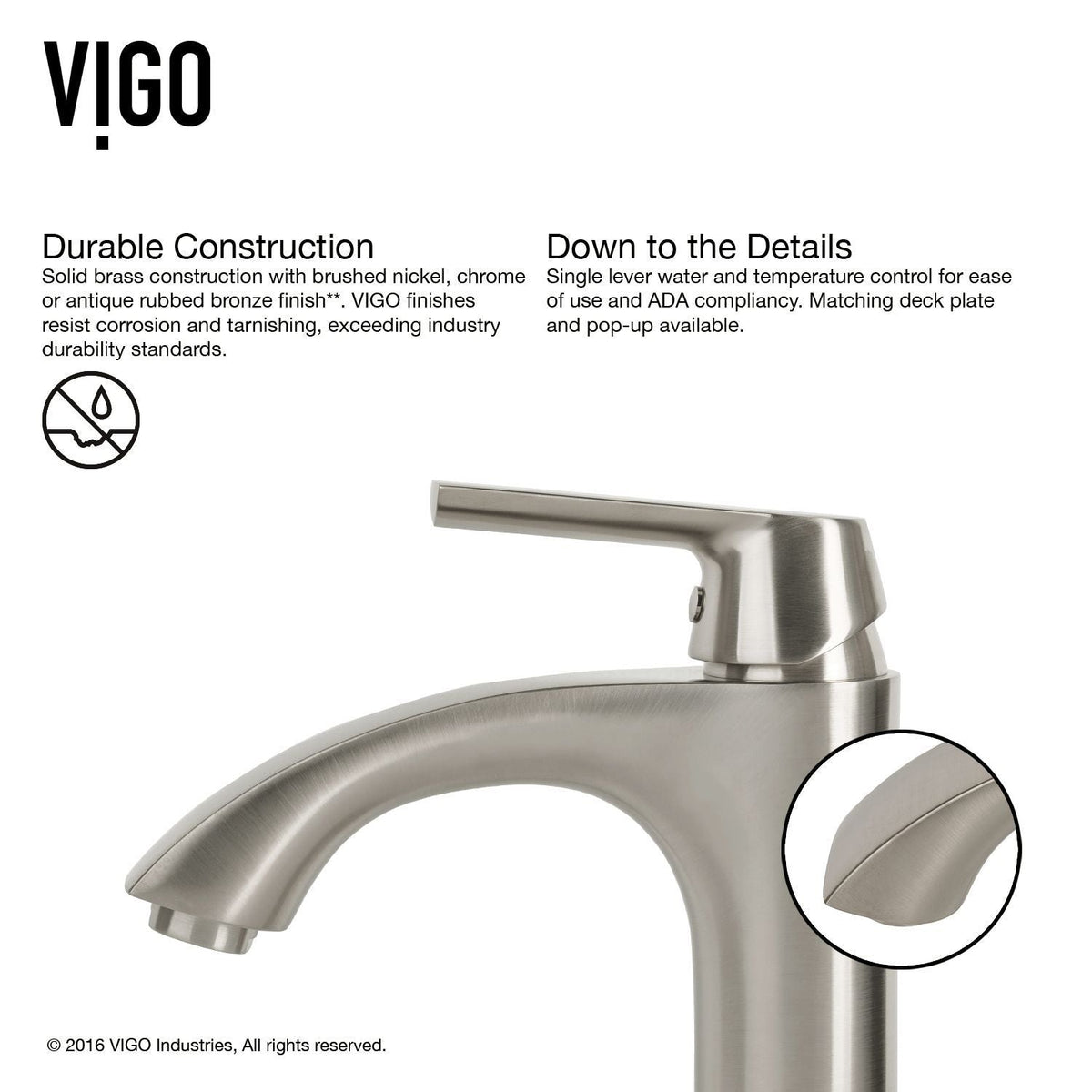 White Frost White Bathroom Sink/Basin Set with Linus Faucet and Round Glass Vessel U8B5 - product image 3