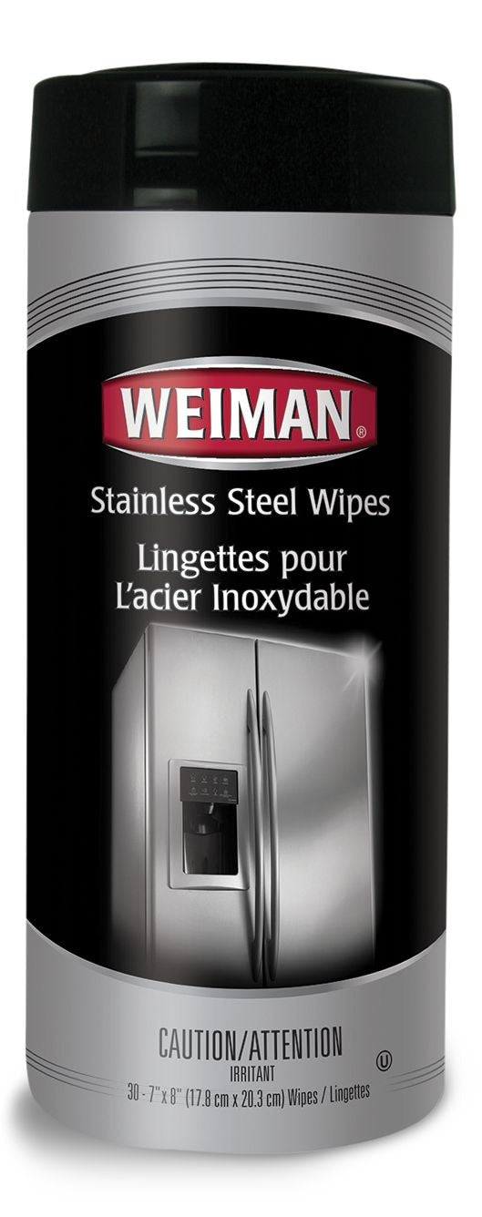 Stainless Steel Cleaning and Protectant Wipes, 30 Wipes N1Y1