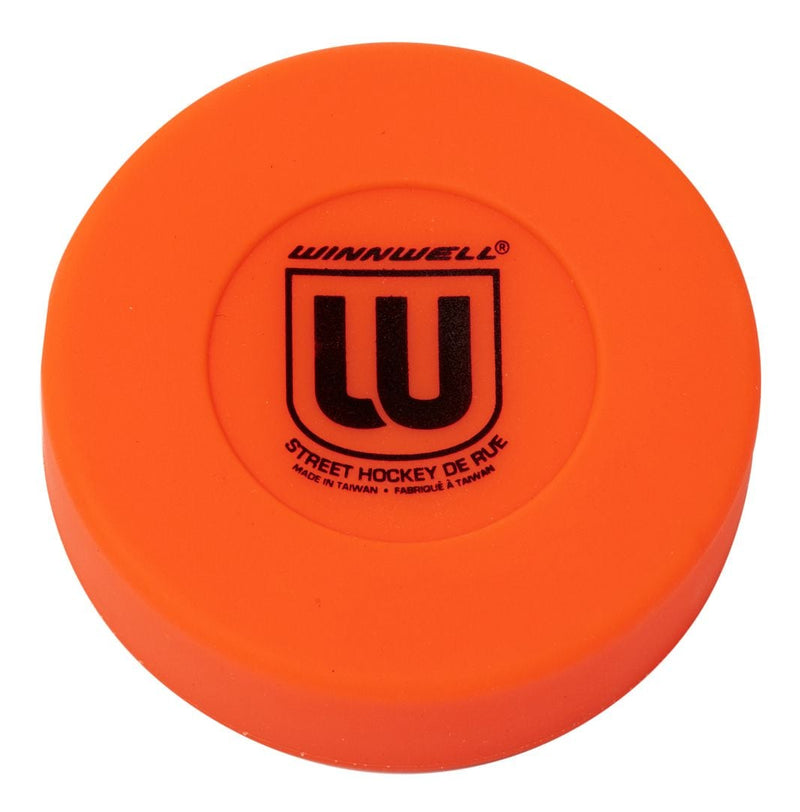 Street Hockey Medium Puck, Orange, 75mm, 50g W4Z4
