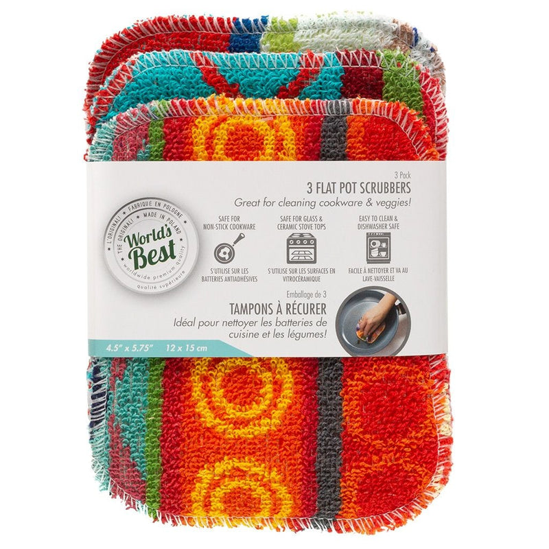 Best Multi-Surface Flat Pot Scrubber, 3-pk N9L1