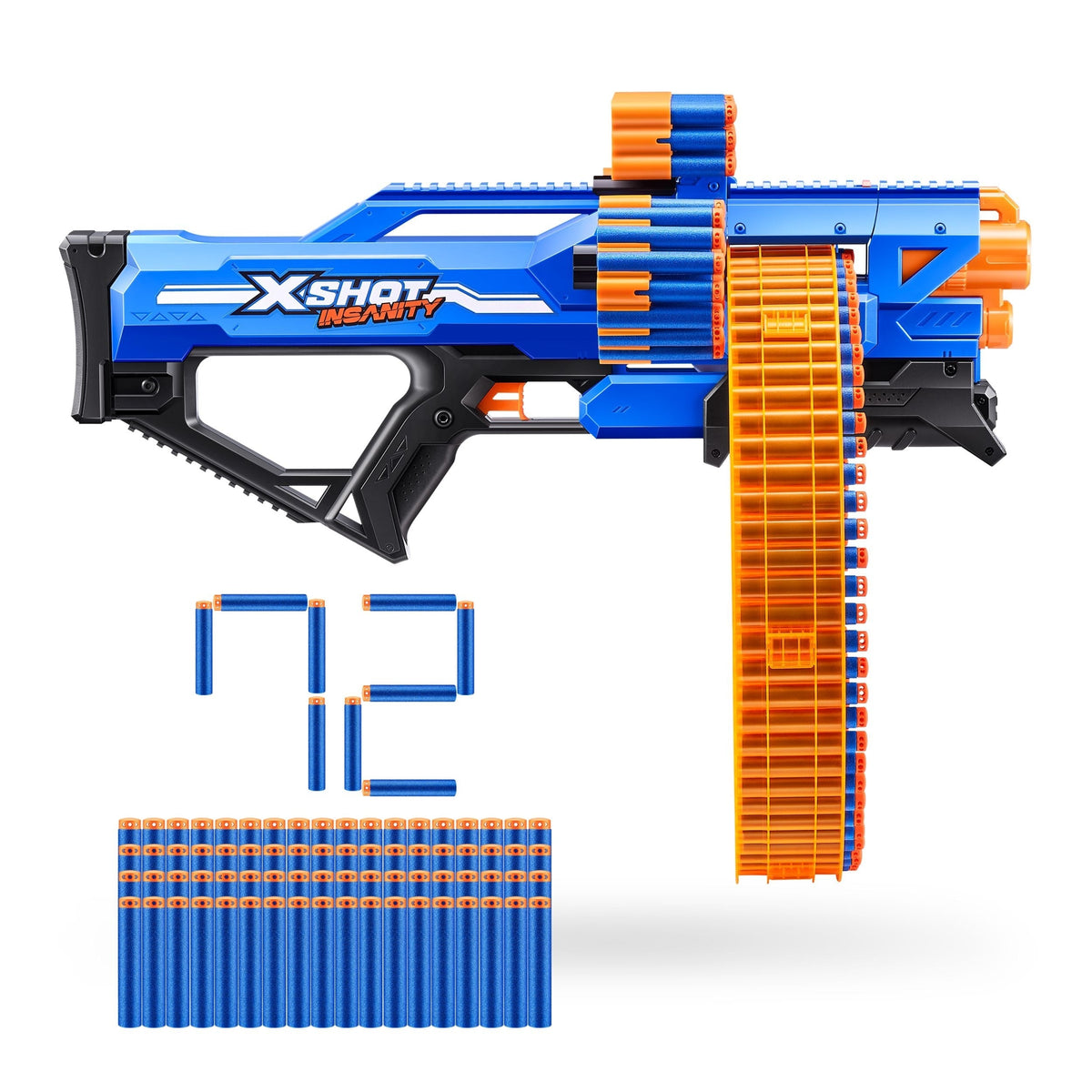 Insanity S1 Mad Mega Barrel Dart Blaster, 72-Darts, Ages 8+ L0D4 - product image 1