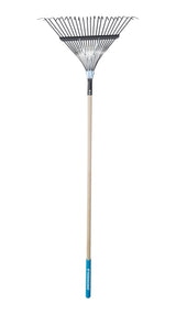22-in Wide Metal 22-Tine Leaf Rake, 48-in Hardwood Shaft A3B6 - product image 1