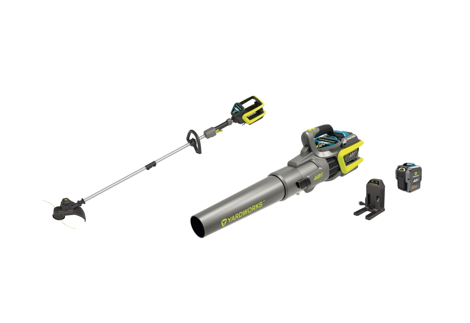 48 V Cordless Leaf Blower & Trimmer Combo, 2 Ah Battery Included C7T7 - product image 2