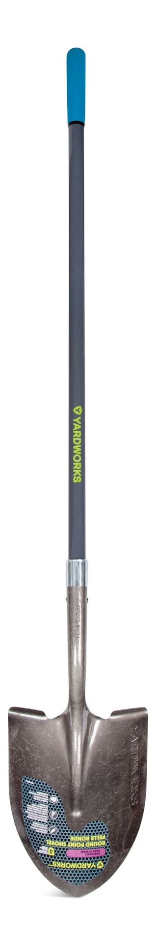 Ergo Steel Round-Point Long-Handle Shovel, 57-in Fibreglass Shaft T3A6 - product image 1